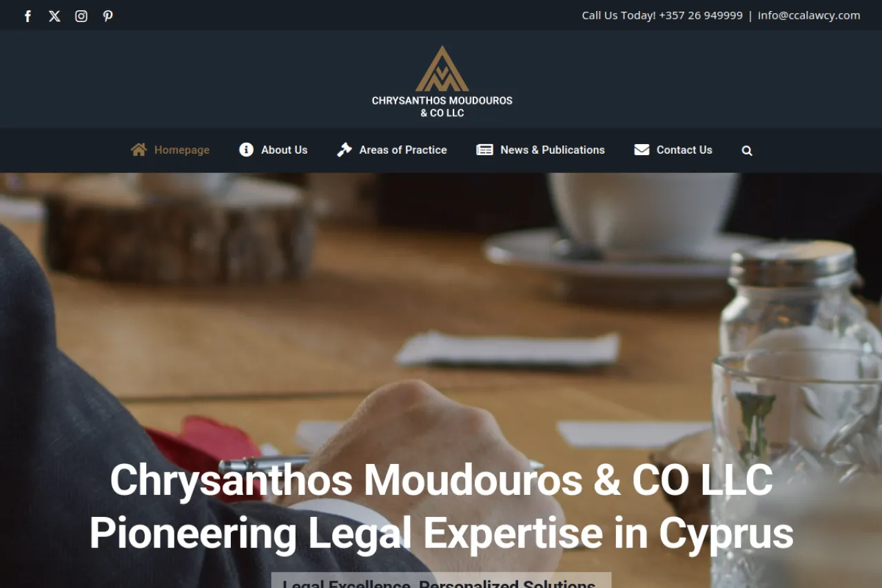 Chrysanthos Moudouros & CO — live website preview