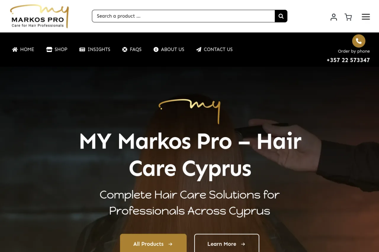 Markos Pro — live website preview